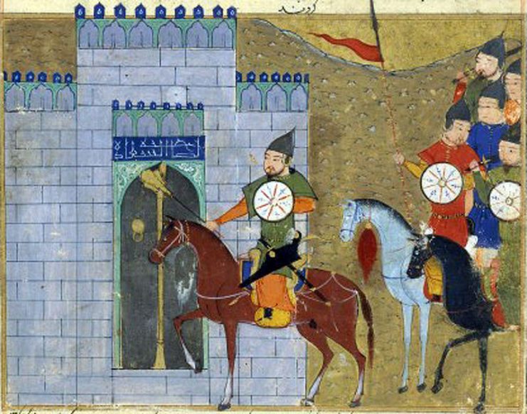 Genghis Khan entering Beijing.