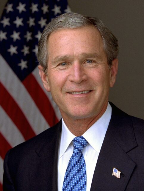 Portrait of George W. Bush from his time as president of the United States
