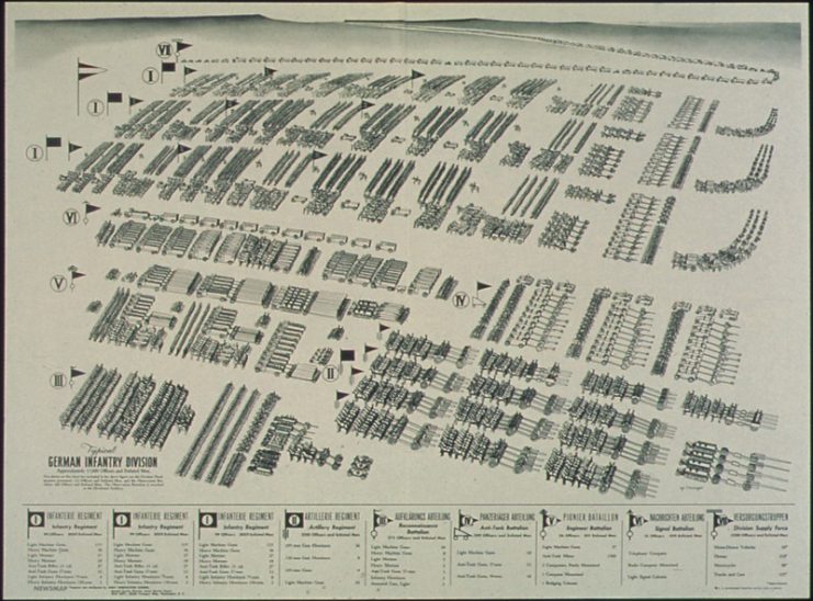 “German Infantry Division – Chart” 1941-1945