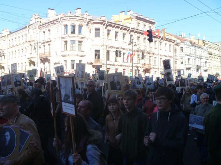 Victory Day – 2018 One Million People Took Part in the March of the Immortal Regiment Celebrating the End of the Great Patriotic War.