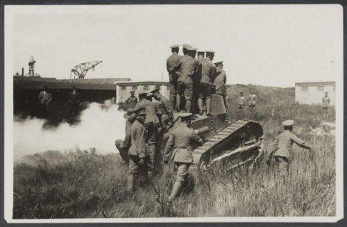 Hembrug. Dutch Indian Army Renault FT-17 tank is tested at the Hembrug. Demonstration for the KNIL.1927, the Netherlands.