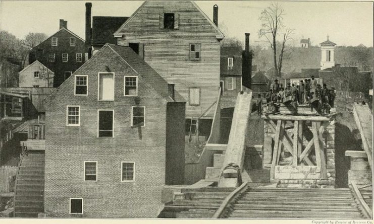 Here is the only known instance in which the Union photographers succeeded in getting a near view of the Confederate troops.