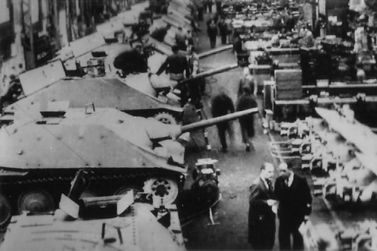 Hetzer Production Line at BMM – June 1944