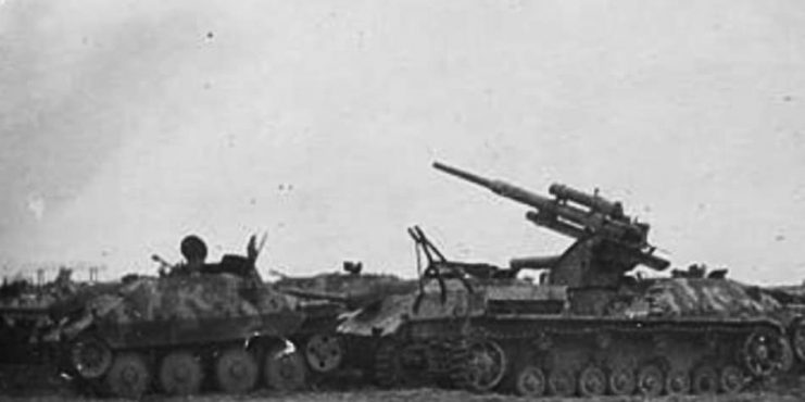Hetzer with a Panzer IV Flak 88 Variant