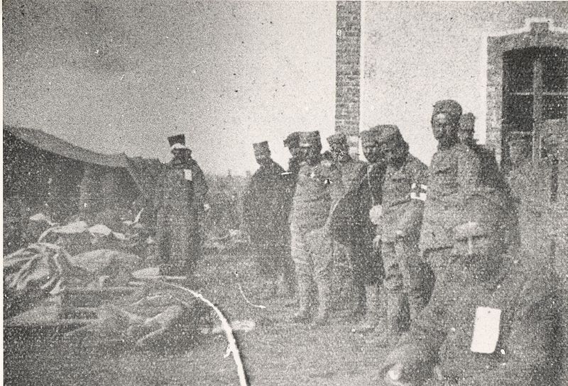 Hospital near the village Tabanovce, during the battle of Kumanovo, 1912.