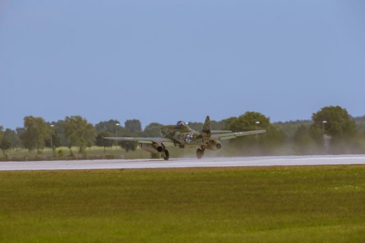 Messerschmitt Me 262 performing demonstration flight.