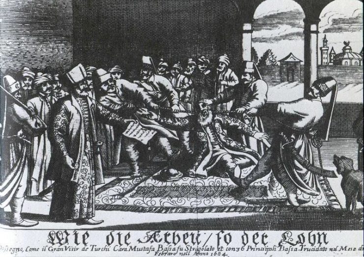 Kara Mustafa Pasha’s strangulation by a silk cord on 25 December 1683.