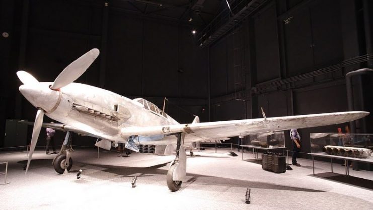 Kawasaki Ki-61 (Hien) in Kakamigahara Aerospace Science Museum.Photo 名古屋太郎 CC BY-SA 4.0