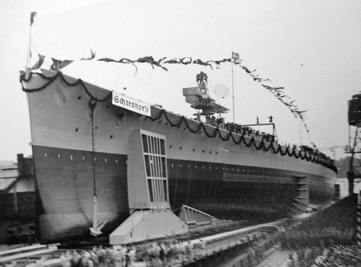 Launch of the Battleship Scharnhorst