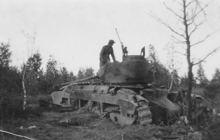 one of the Lend-Lease program,  Matilda II tanks in Russia 1942