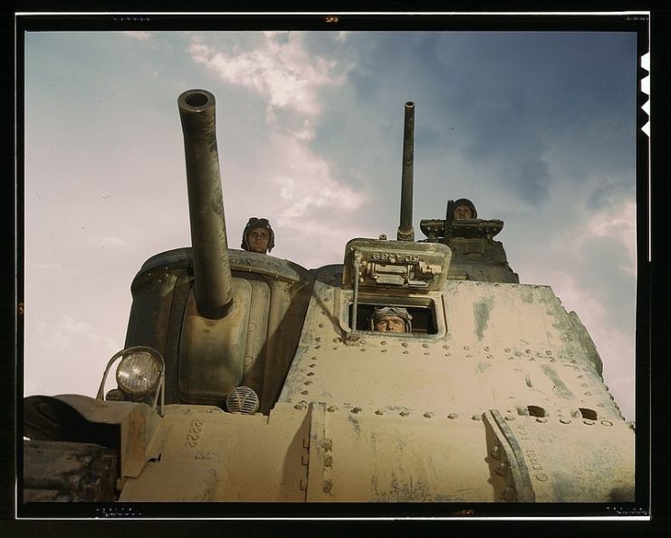 M-3 tanks and crews, Ft. Knox, Ky