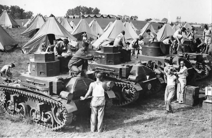 M2A2 tanks and National Guardsmen Manassas, Virginia