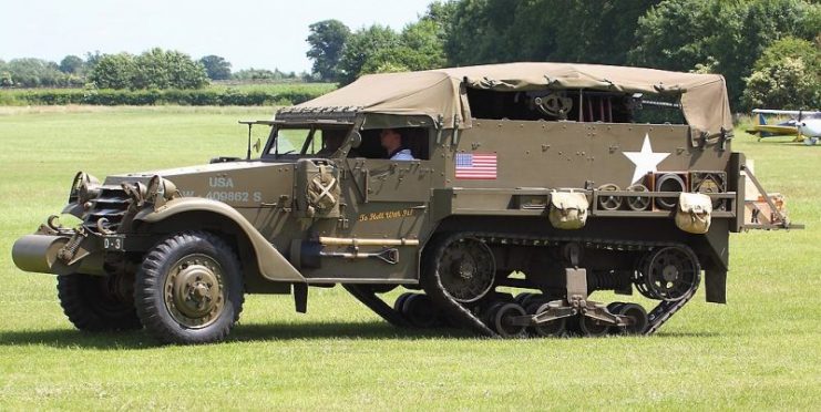 M3 Half-track APC  at Shuttleworth Military Pageant United Kingdom. By Tim Felce-CC BY-SA 2.0