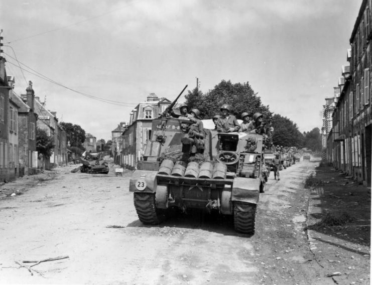 M7 of the 4th Armored Division, Coutances, Normandy 1944