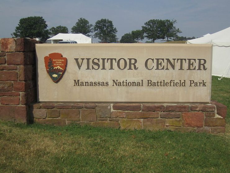 Manassas Battlefield sign.Photo Billy Hathorn CC BY-SA 3.0