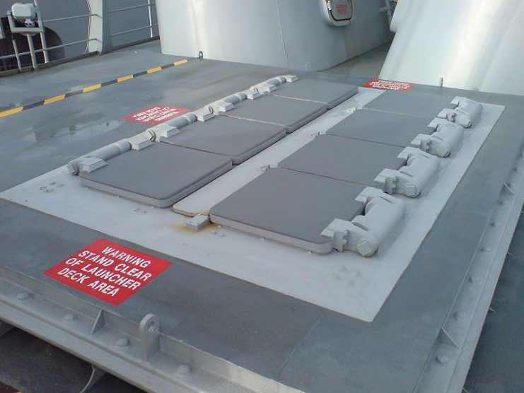 Mark 41 vertical launch system onboard HMNZS Te Kaha