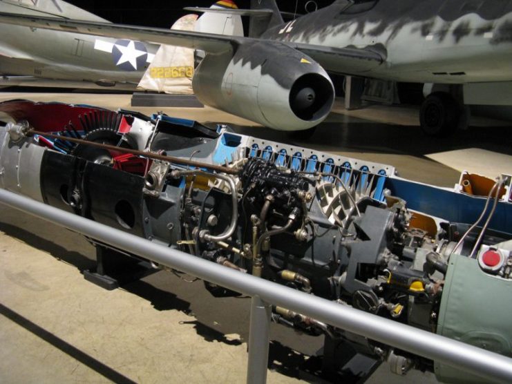 Me-262 jet engines.Photo: Justin Holder CC BY-ND 2.0