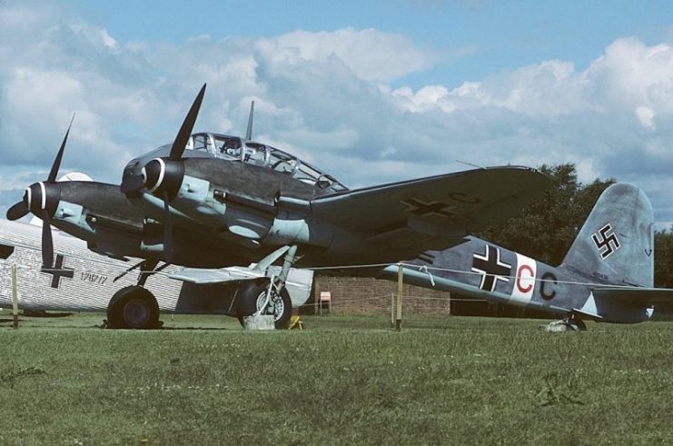 Messerschmitt Me-410A-1-U2 Hornisse, Germany – Air Force AN1139884.Photo Mike Freer GFDL 1.2