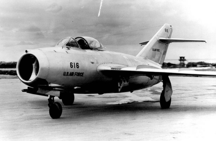 MiG-15 delivered by defecting North Korean pilot No Kum-Sok to the US Air Force
