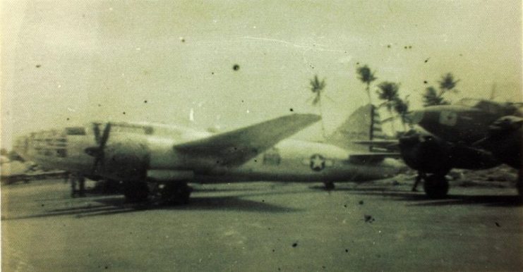 Mitsubishi G4M “Betty” in United States Army Air Forces markings as war booty.