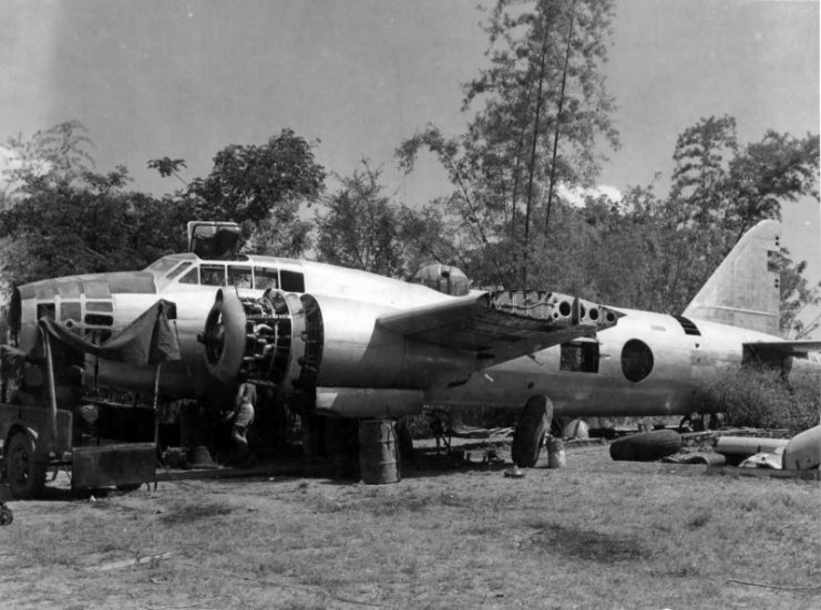 Mitsubishi G4M2 captured at Clark Field 2