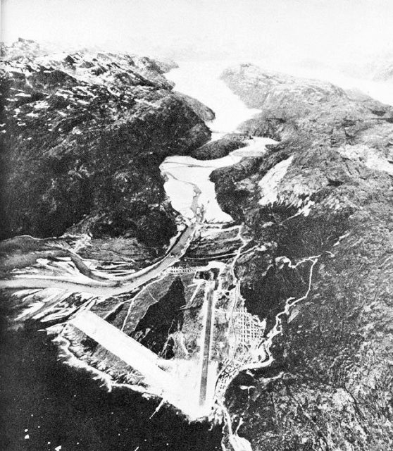 Airphoto of Narsarssuak Air Base in Greenland, June 1942.