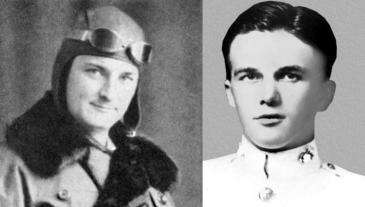 Left: Gunnery Sergeant Robert G. Robinson                    Right: Ralph Talbot