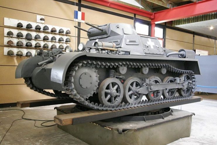 Panzerkampfwagen I Ausf. A (Sd.Kfz. 101) on display at the Deutsches Panzermuseum Munster , Germany.Photo baku13 CC BY-SA 3.0