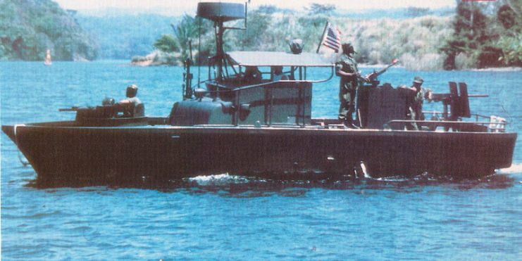 Riverine Patrol Boat in Vietnam.