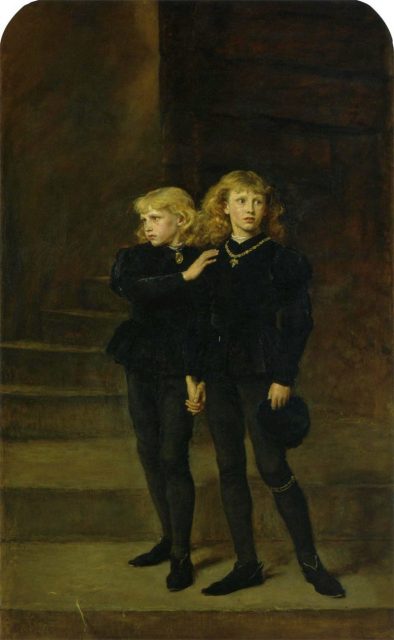 Princes in the Tower, painted by John Everett Millais
