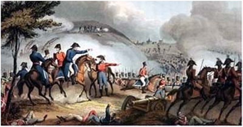 Wellington at the Battle of Salamanca (engraving after William Heath)