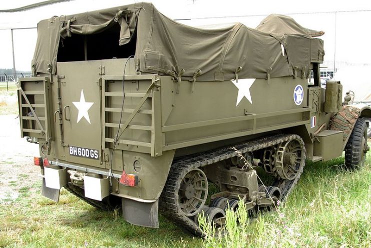 Rear view of a M3 Half-track. By Duch -CC BY-SA 4.0