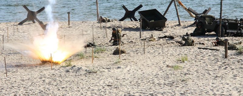 Reenactment of D-Day.Photo Konflikty.pl