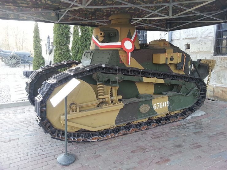 Renault FT in Polish Army Museum.Photo Mati7 CC BY-SA 4.0