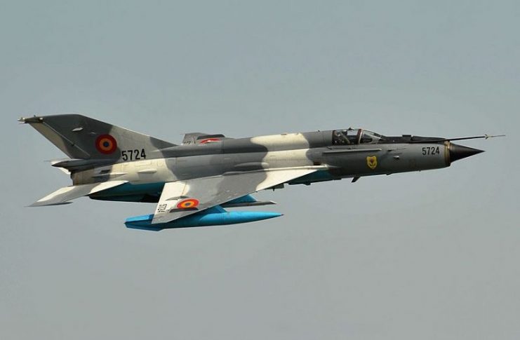 Romanian Air Force MiG-21 Lancer C.Photo Mircea87 CC BY 2.0