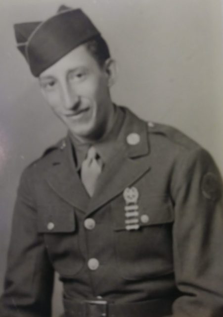 Sandwith served with a combat engineer company during World War II and was awarded two Purple Heart medals for injuries sustained in combat. Courtesy of Jack Sandwith
