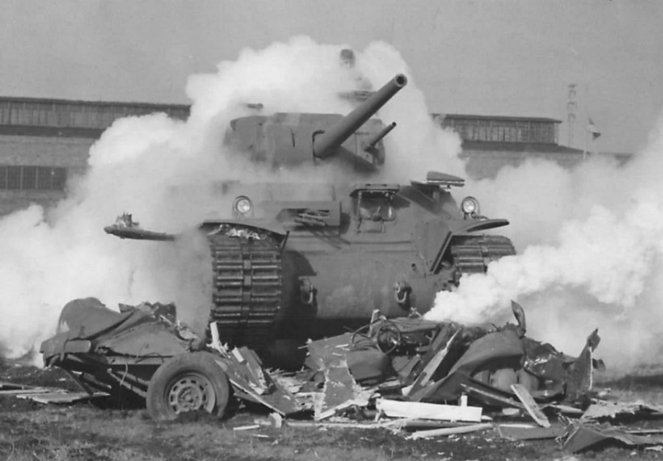 T1E2 pilot tank being tested December 1941