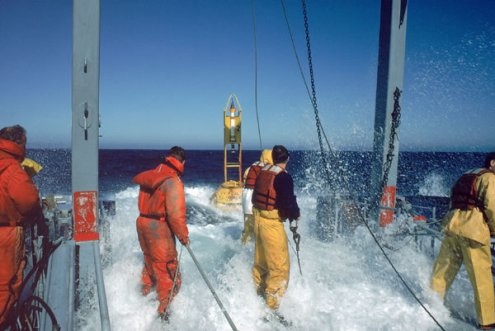 Scripps Institution of Oceanography researchers at sea