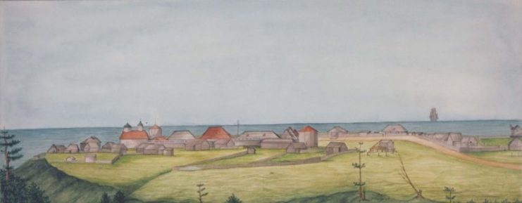 Settlement of Fort Ross in 1841 by Ilya Gavrilovich Voznesensky