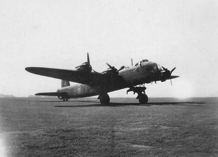 Short Stirling code 7T-P of No. 196 Squadron RAF Transport Command
