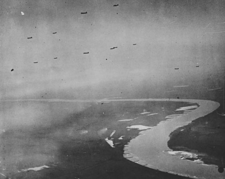 Short Stirlings Towing Horsa Gliders Across Rhine 1945