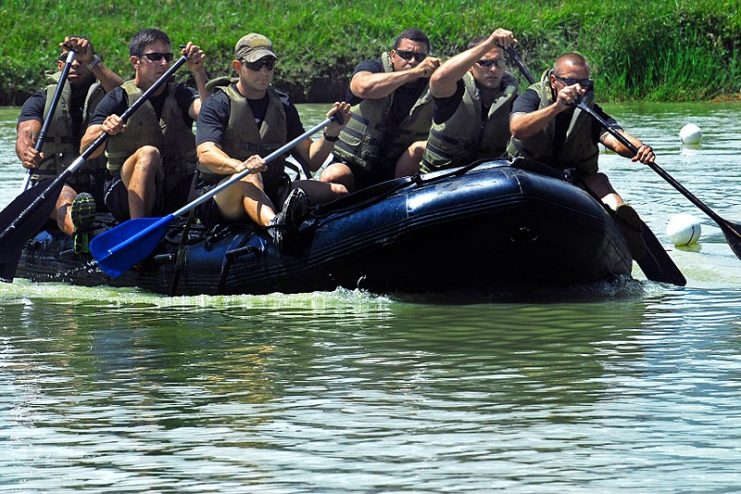 Soldiers from the 7th Special Forces Group