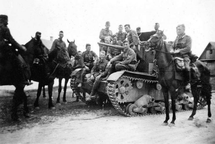 Soviet light infantry tank T-26 captured by German Wehrmacht.Photo BreTho CC BY-SA 4.0