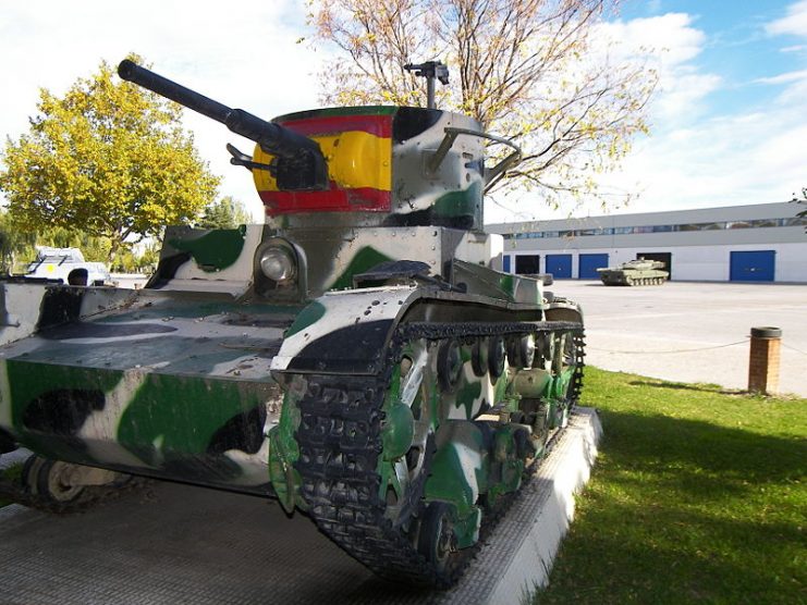T-26 mod. 1933. El Goloso Museum in Madrid, Spain. Photo Catalan CC BY 3.0