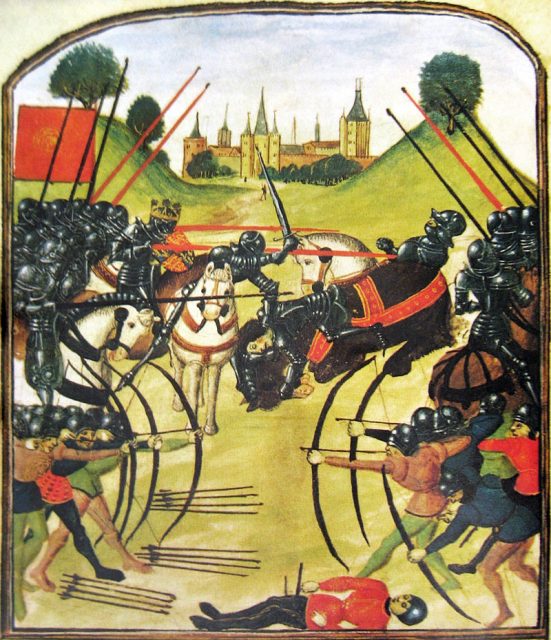 The Battle of Tewkesbury, as illustrated in the Ghent manuscript