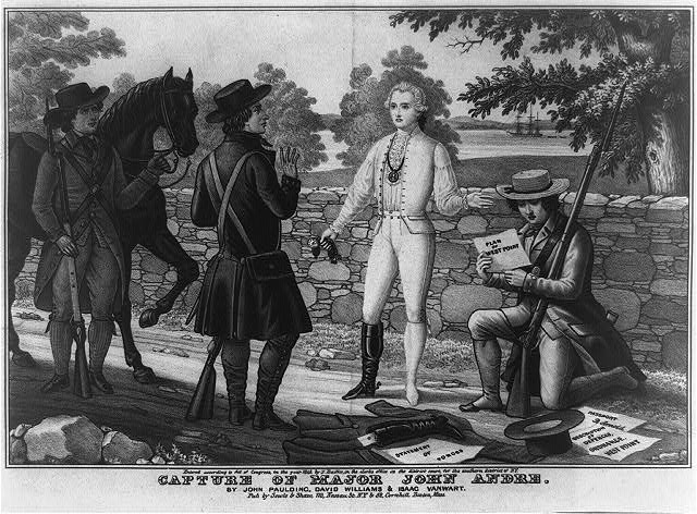 The capture of John André, 1845 lithograph