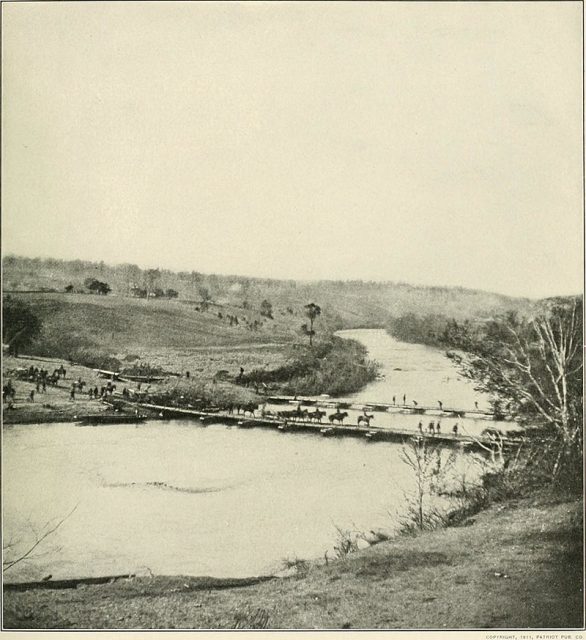 Troops crossing the Rapidan at Germanna Ford