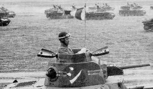 Type 95 “Ha-Go” showing a flag signal during maneuvers