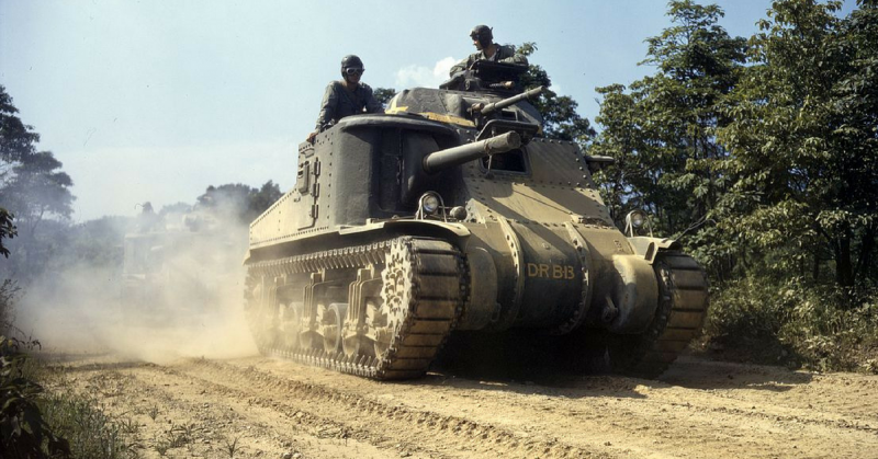 M-3 tank in action, Ft. Knox., Ky. June 1942