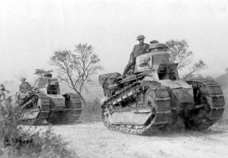 US Army operating FTs on the Western Front, 1918